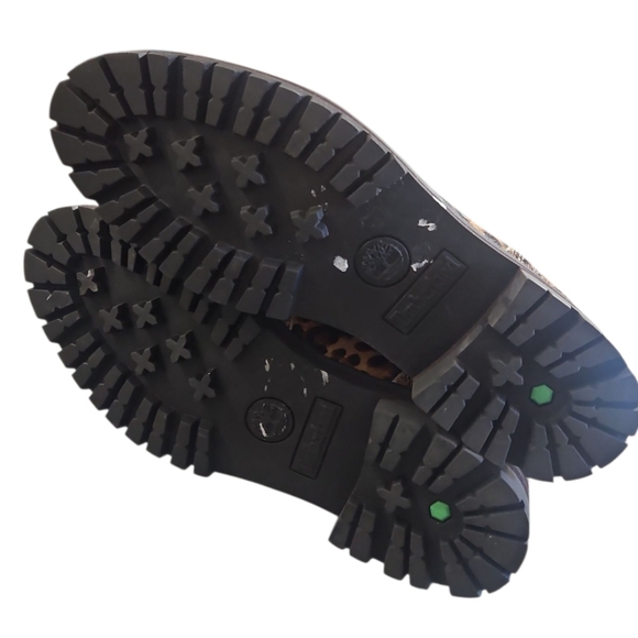 New Timberland London Square Leopard Calf Hair Hiker Boots 9 - Picture 16 of 16